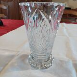 Signed Lorraine crystal vase