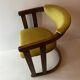 Art Deco armchair in wood and velvet