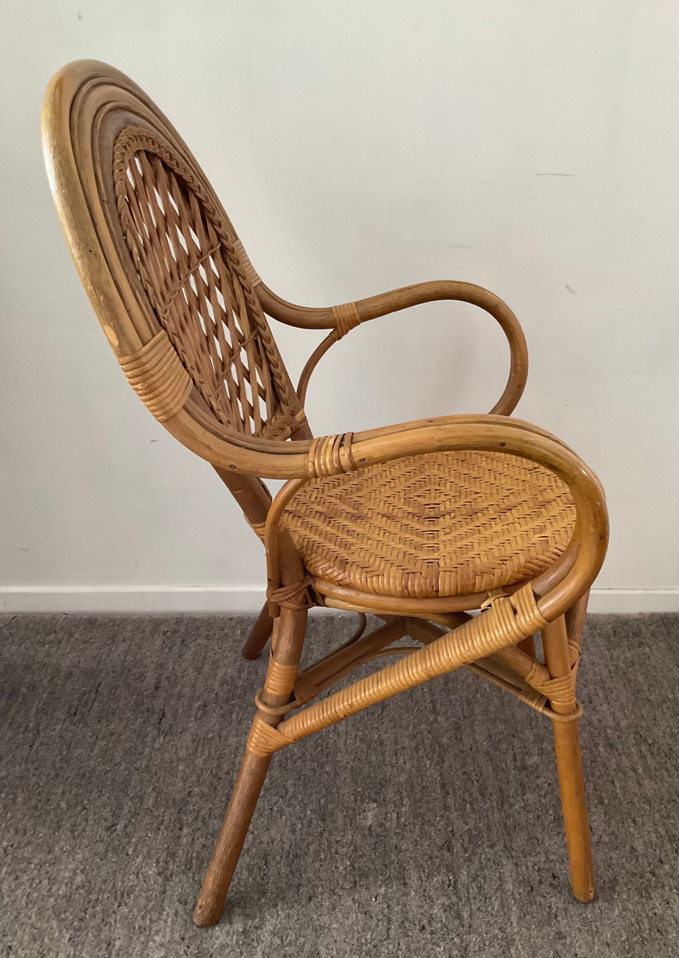 Rattan armchair from the 70s