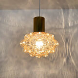 Bubble glass pendant lamp by Helena Tynell for Glashütte Limburg