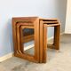 Set of three nesting tables by Salin Nyborg, teak, 1960s