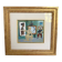 Framed nude oil painting