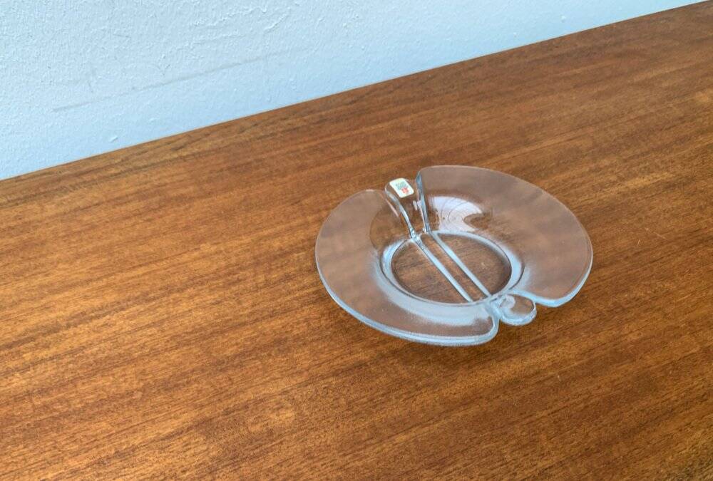 Vintage Danish glass bowl by Holmegaard, 1970s.