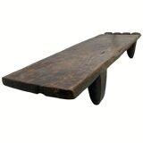 Vintage wabi sabi Senufo or Naga bench low table