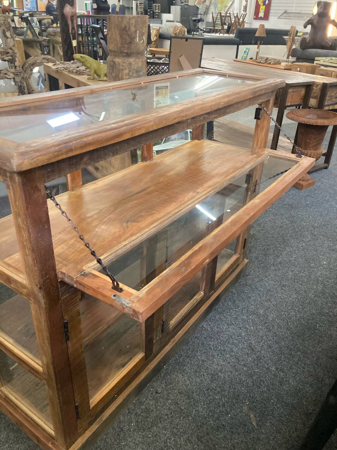 Exotic Wood counter display case