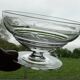 Set of 10 Art Deco crystal champagne glasses from Czechoslovakia