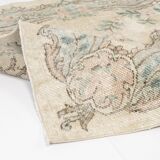 Geometric Oushak Floral Carpet