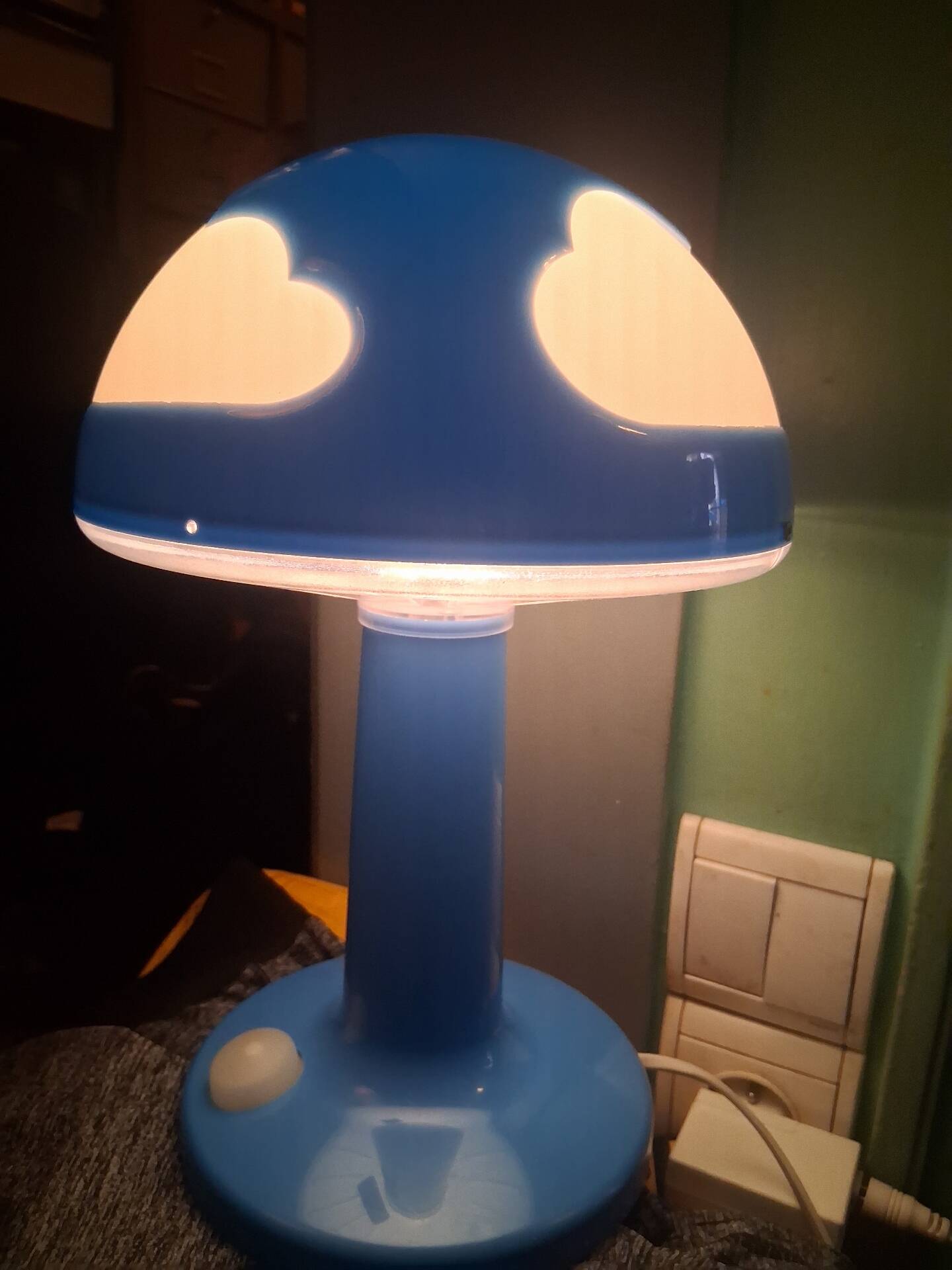 Lampe champignon nuages Skojig années 90