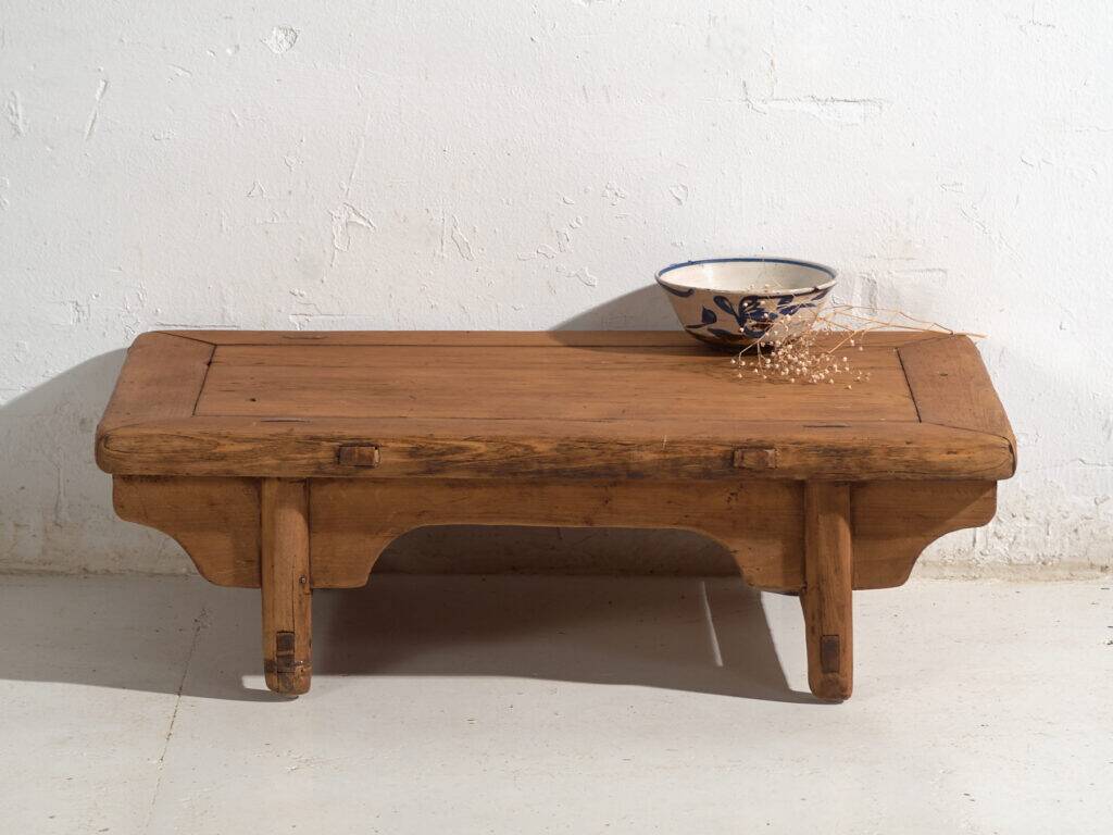 Antique Chinese kang coffee table – Primitive Chinese side table – circa 1900 #16