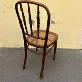 chaise cannée en bois courbé  Fischel
