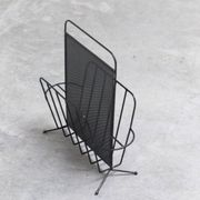 Rare magazine holder by Mathieu Matégot for Artimeta, 1950s
