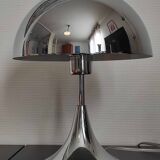 Chrome metal mushroom lamp