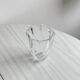 Clear crystal glass vase
