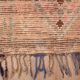 Vintage Moroccan Runner Rug 124 x 256 cm, Berber Wool Rug, Handmade Rug