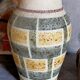 West-Germany vintage ceramic vase washes with graphic pattern