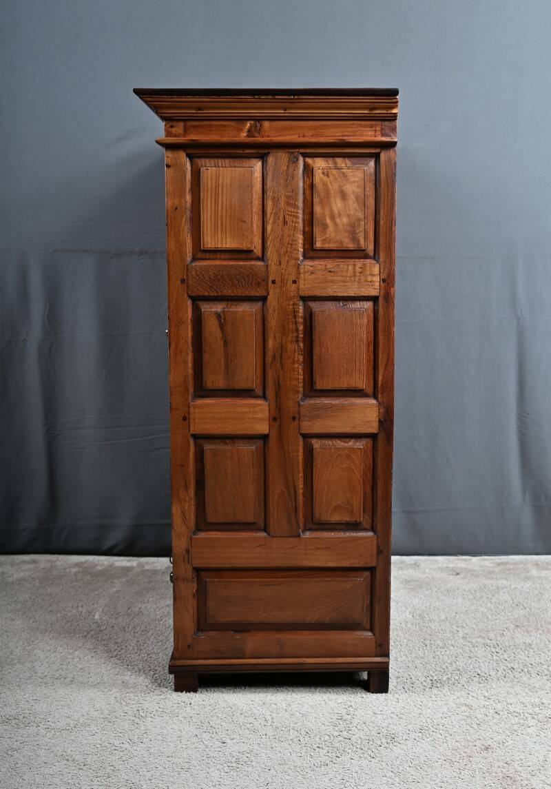Small Teak and Rosewood Spice Cabinet, Pondicherry, India – Late 19th Century