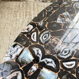 90s coffee table with Agate stone effect.
