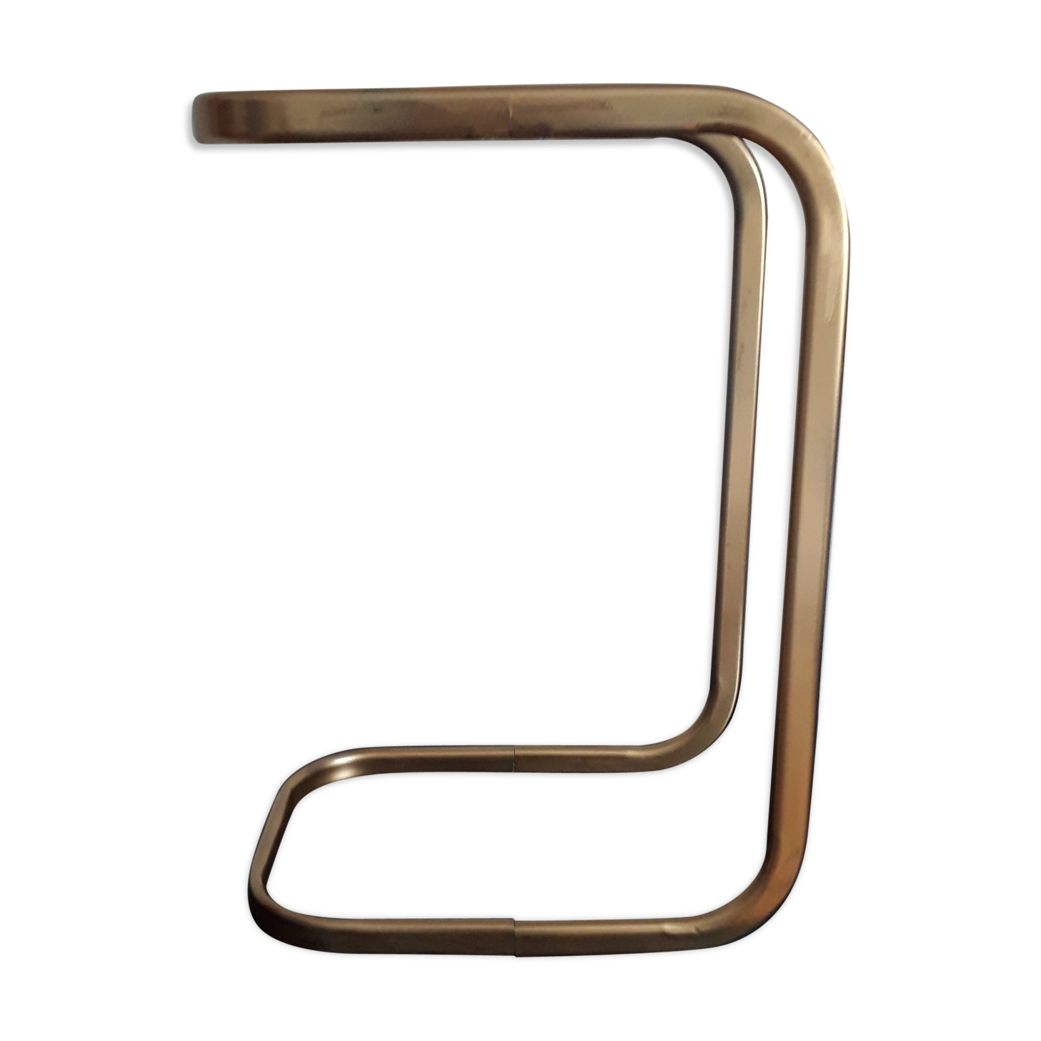 End table gold metal