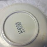 Set of 6 Gien fleurette stoneware plates