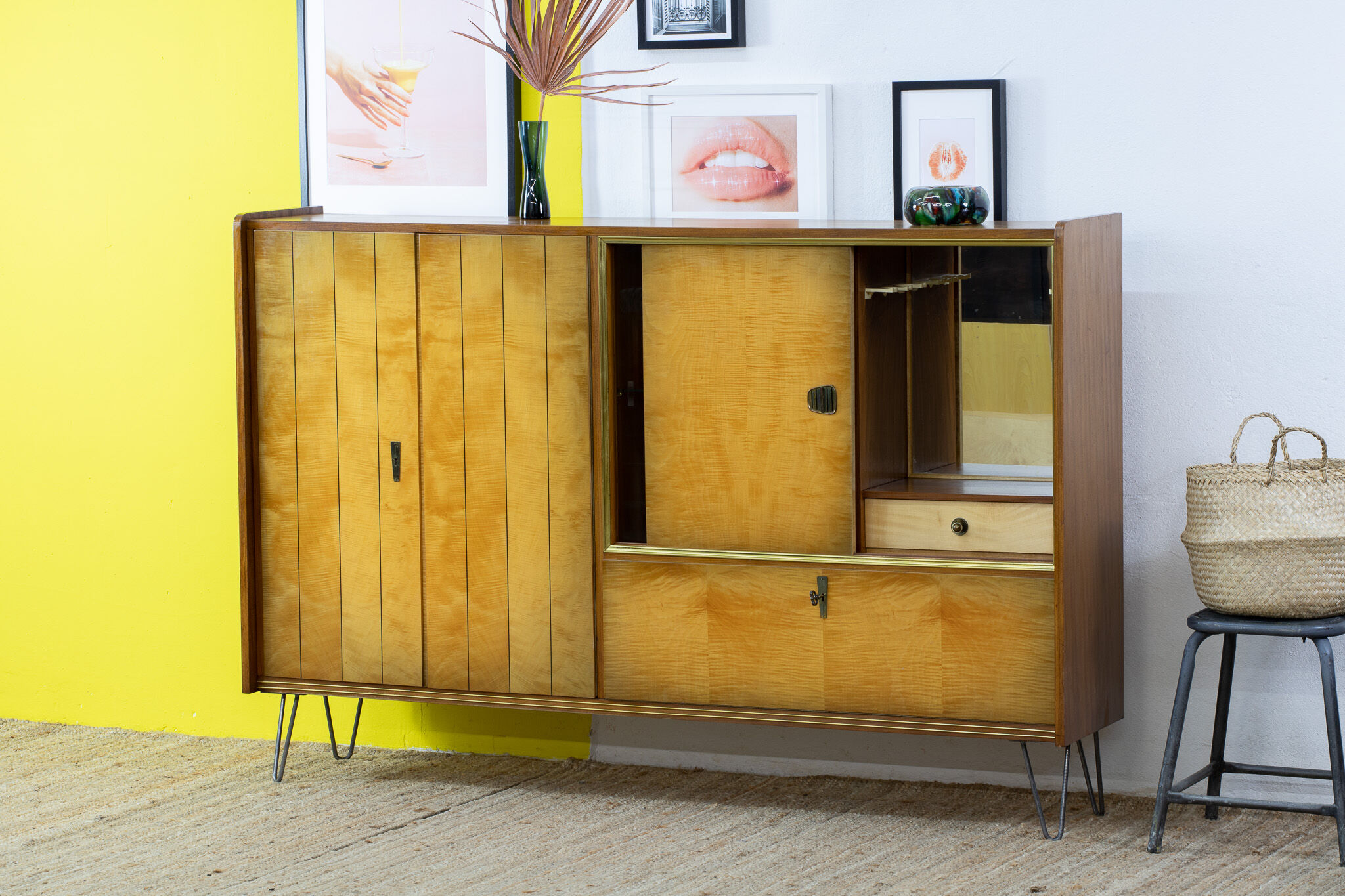 Vintage Scandinavian Enfilade – 182 cm
