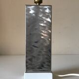Pied lampe en inox design annees 70