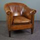 Club chair in patinated sheepskin
