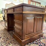 Classic English Desk with Green Leather