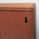 Two wall shelves with vintage solid wood compartments 80s