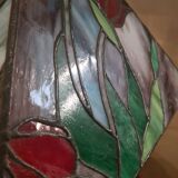 lamp 1975 to 85 origin lampshade stained glass Tiffany style 53x30 el