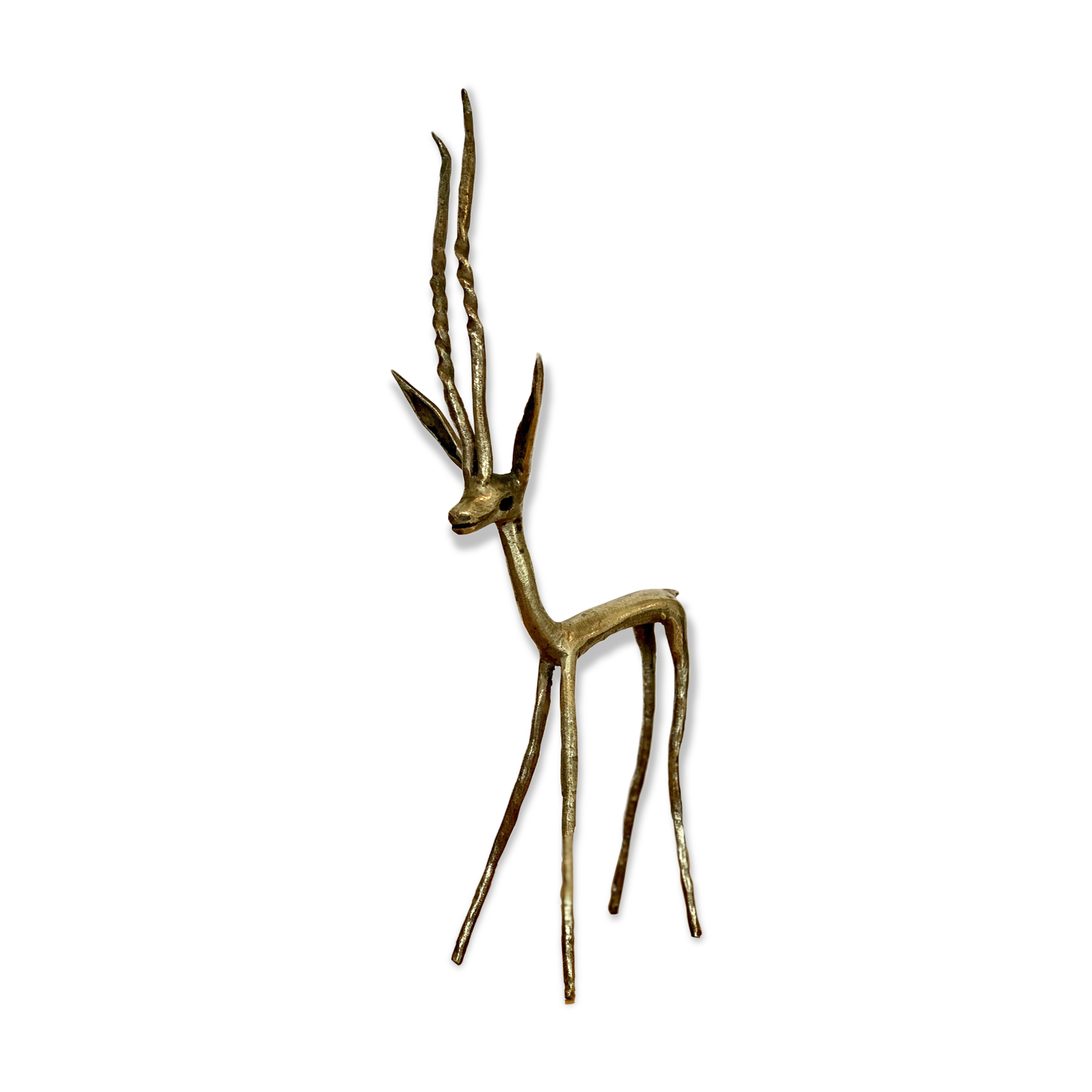 Vintage brass Antelope