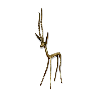 Vintage brass Antelope