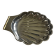 Silver-plated metal shell dish