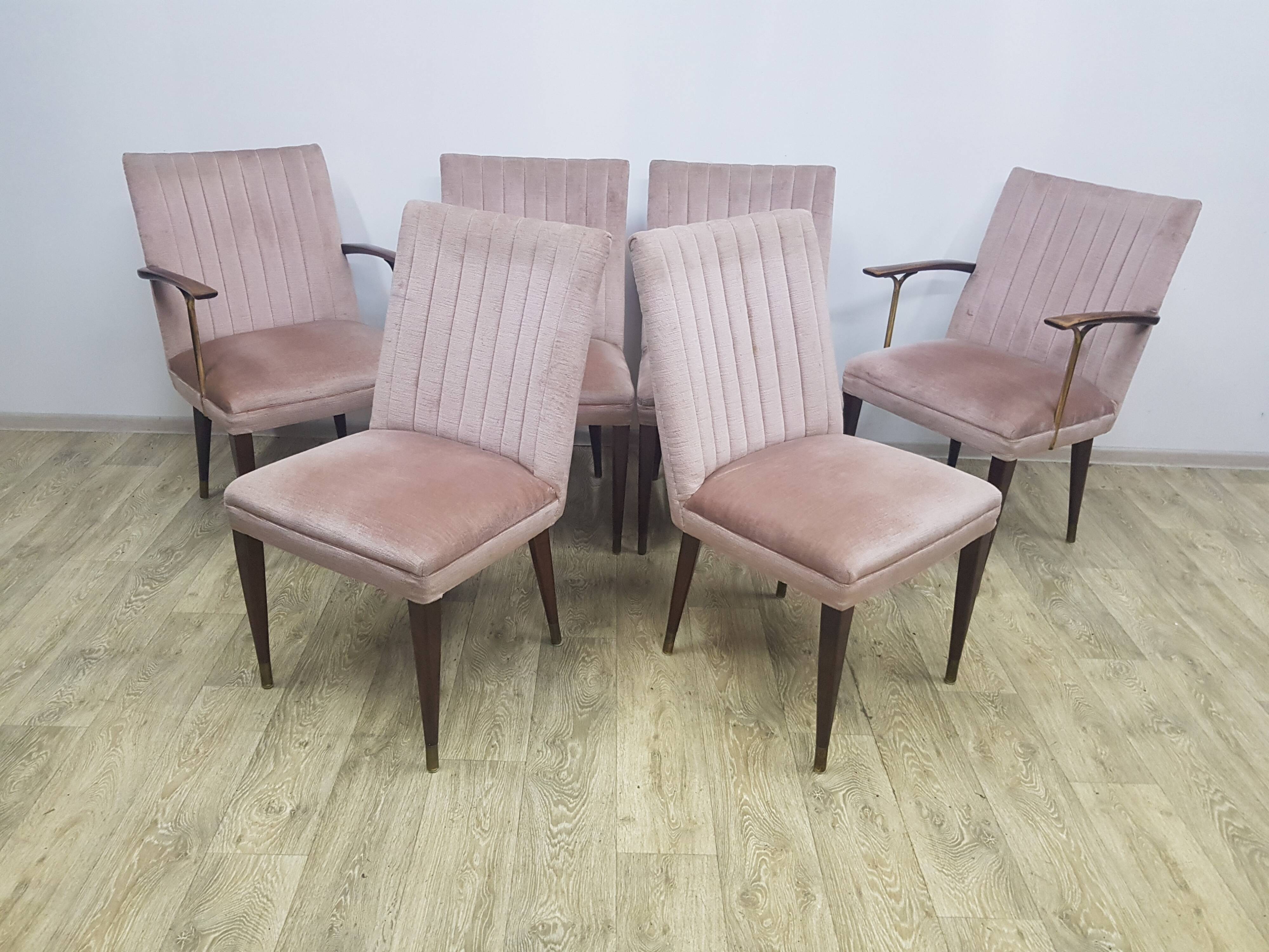 Mid-Century, Table and chair set, 1960s/70s.