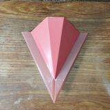 80s metal and plastic wall light