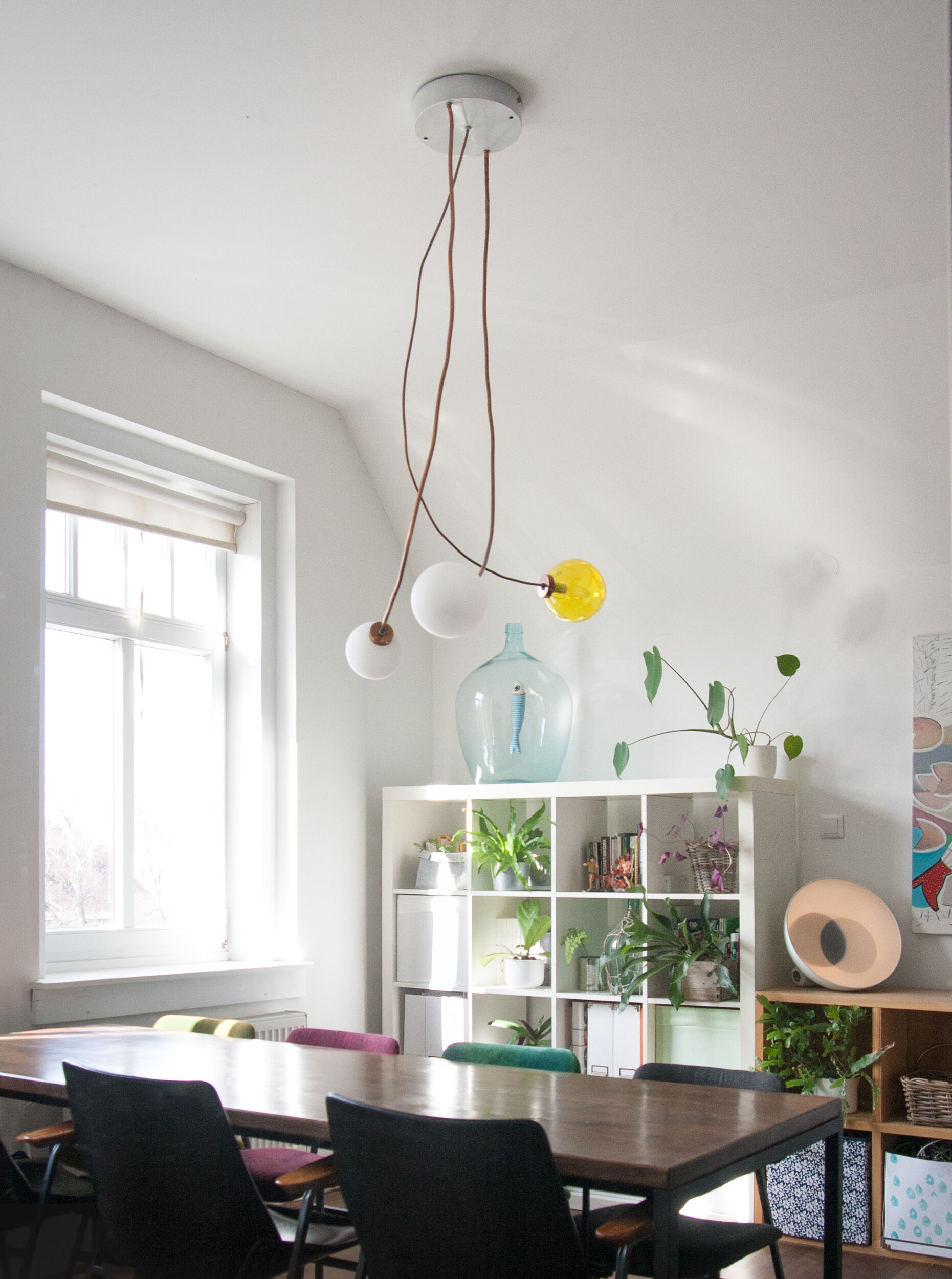 Adjustable Alien Copper langing lamp