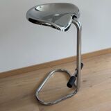 Chrome Tractor Stool by Rodney Kinsman for Bieffeplast