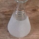 Small frosted glass carafe