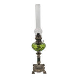 Lampe à huile vintage verte