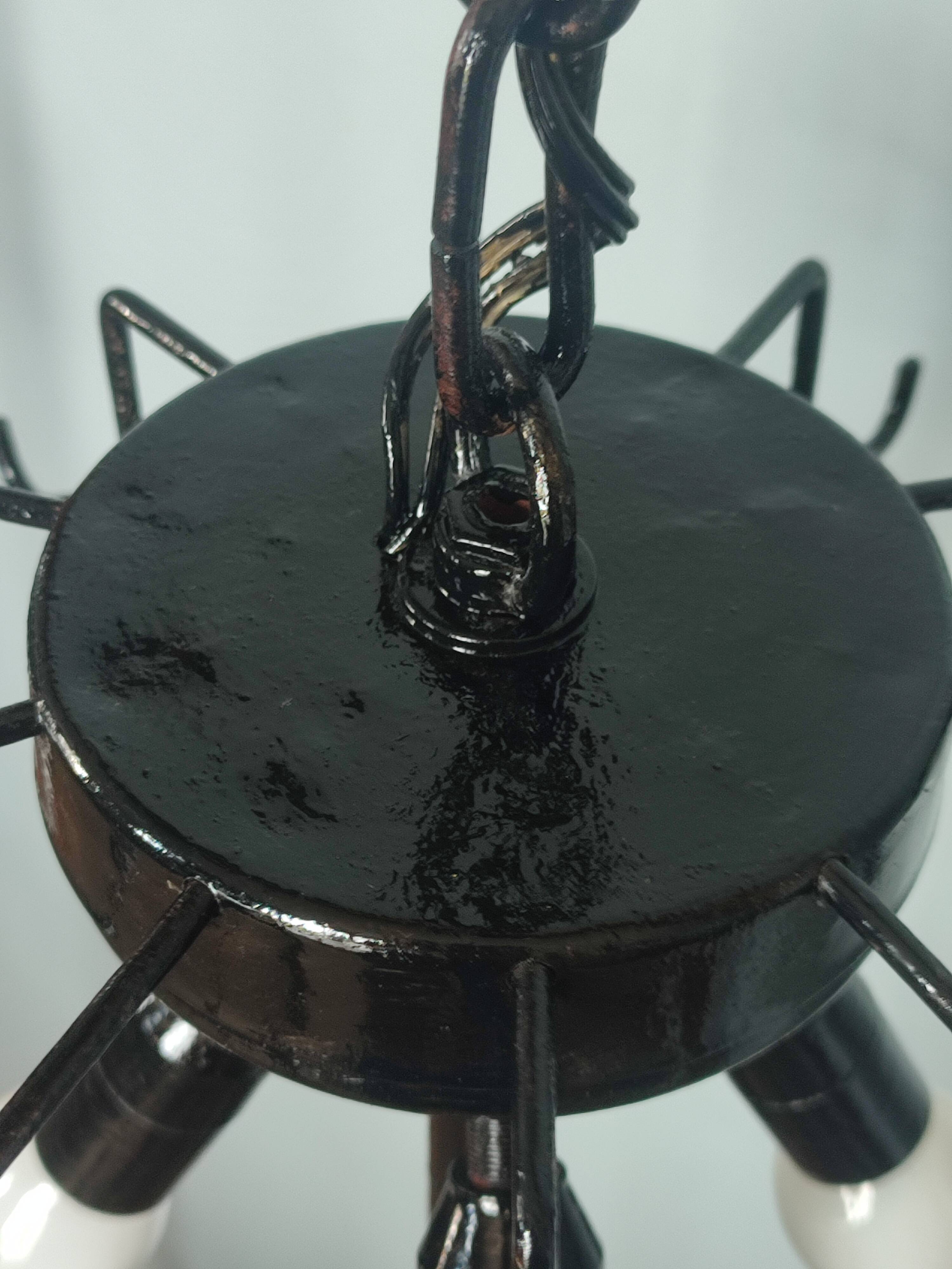 Vintage Murano Glass Disc Chandelier