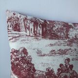 Jouy's canvas pattern cushion