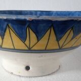 Hand Painted Moroccan Large Ceramic Blue Bowl