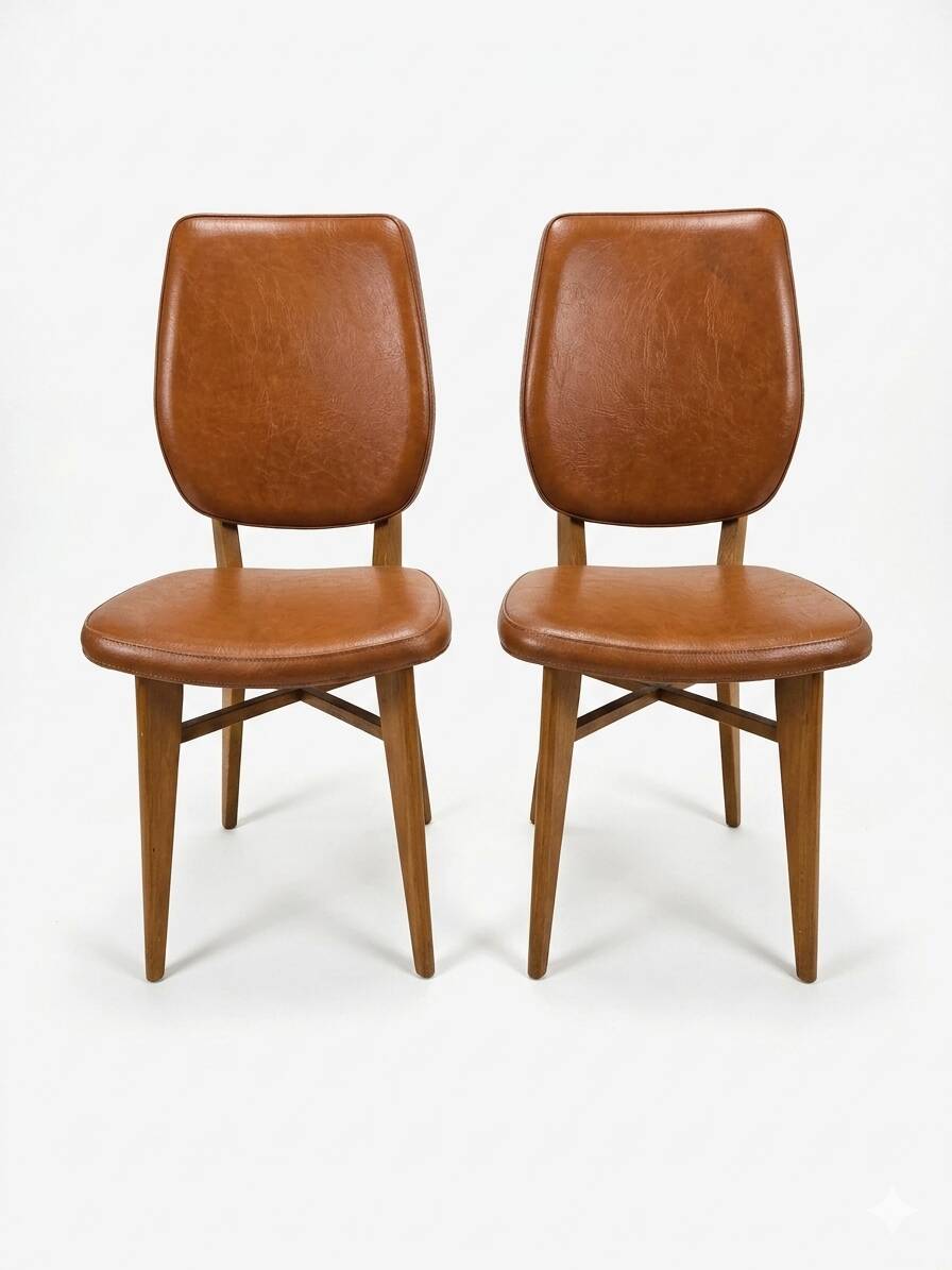 Paire de chaises vintage des années 60