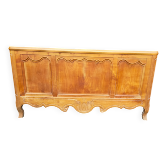 antique headboard in cherry wood