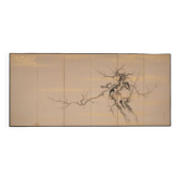 Beautiful Japanese Folding Screen / Byôbu, Six Panels, Taisho / Early 20th Century