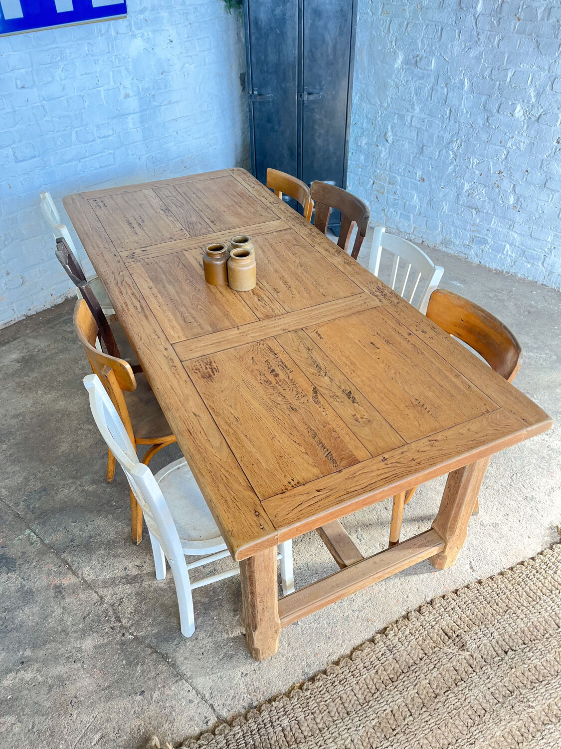 Old oak farmhouse table