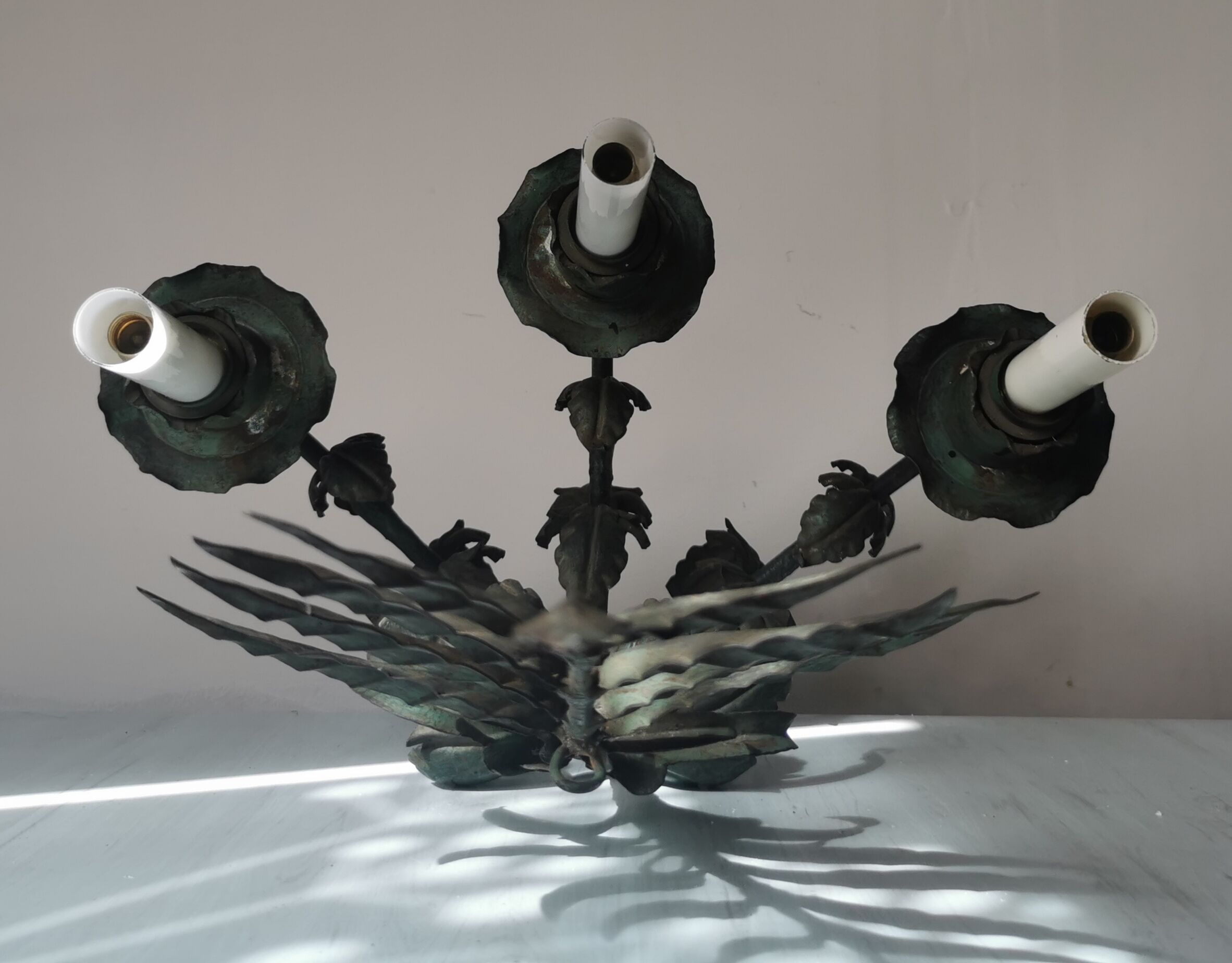 Wall lamp iron and sheet metal