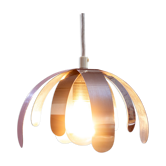 Chromium modernist ceiling light around 1970 France