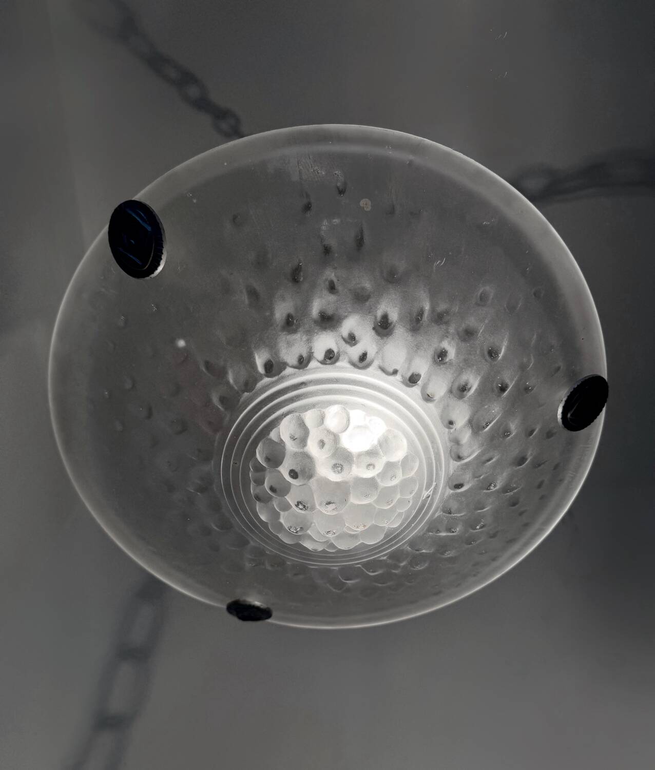 Muller Art Deco glass chandelier