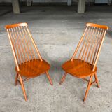 Elegant lounge chairs, 1955, set of 2