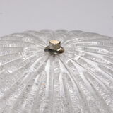 Vintage ceiling lamp with chrome and murano glass, 1960s